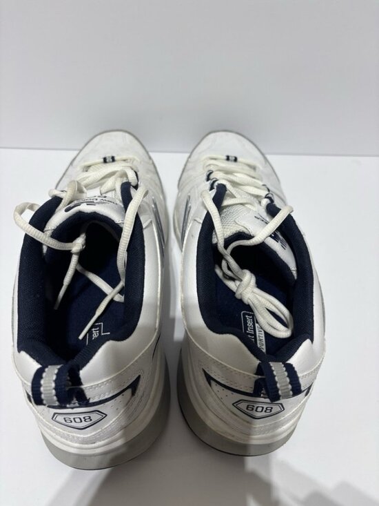 New Balance Men’s 608 Tennis Shoes White Leather, Size 11.5 EEEE main image 5